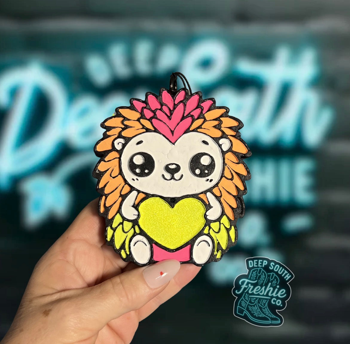 Neon Hedgehog   Scent: Tropical Leather