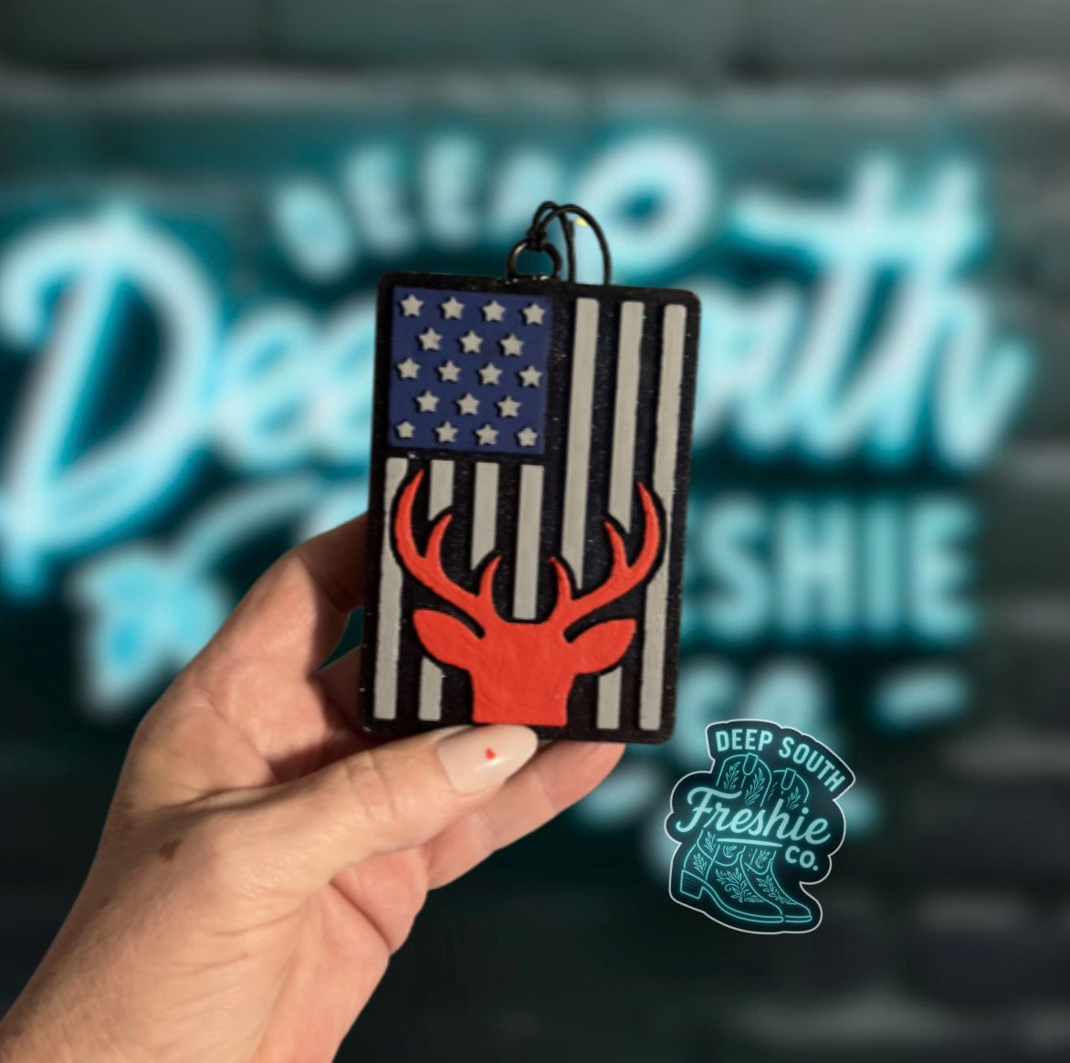 Flag With Deer  Scent: Fruit Loops